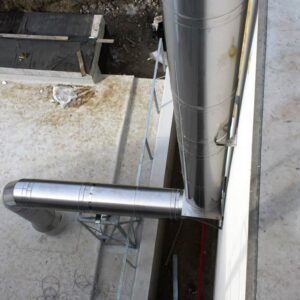 Detail na rouru ke komínu