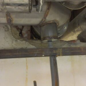 Detail na rozvody komínu